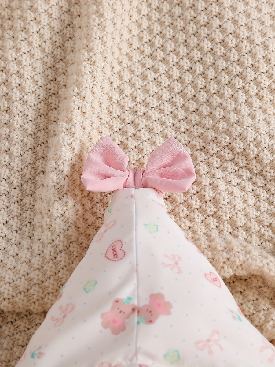 Veste à capuche zippée pour fille avec motif cartoon mignon — Monptitlou