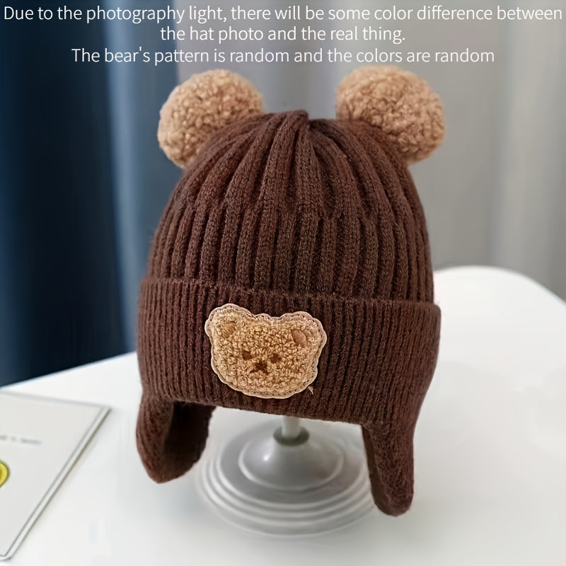 Bonnet d'hiver mignon avec oreilles d'ours — Monptitlou