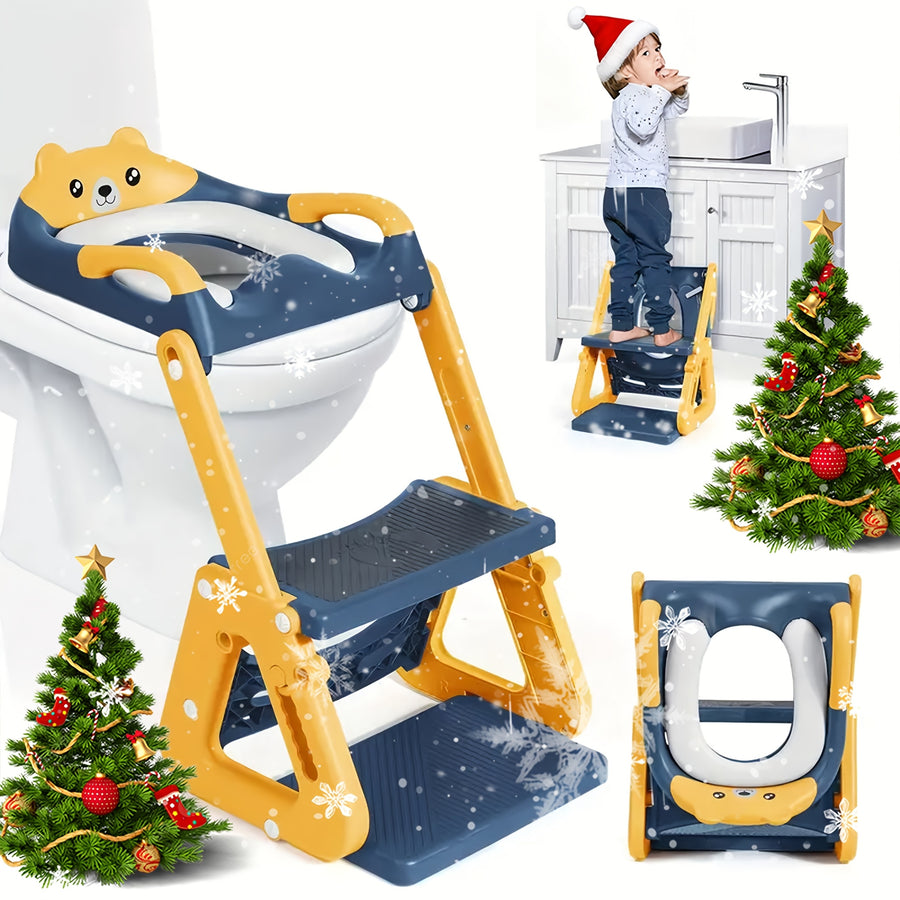 Siège de toilette double usage avec marchepied conçu pour les — Monptitlou
