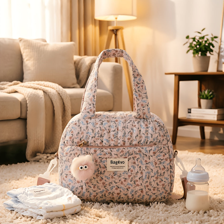 [Sac maman portable] Nouveau Sac Maman Mignon à Motifs Floraux — Monptitlou