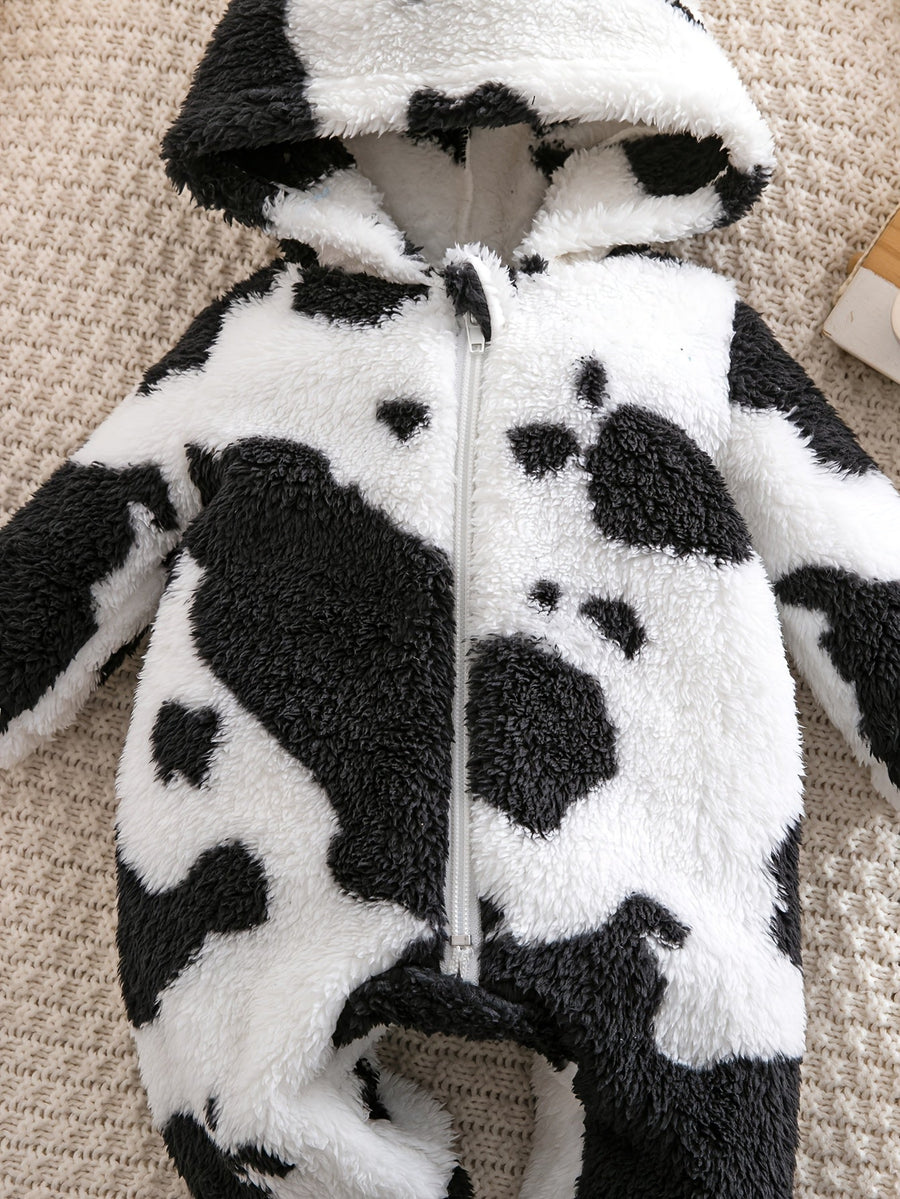 Combinaison à capuche et fermeture éclair panda pour bébé garçon — Monptitlou