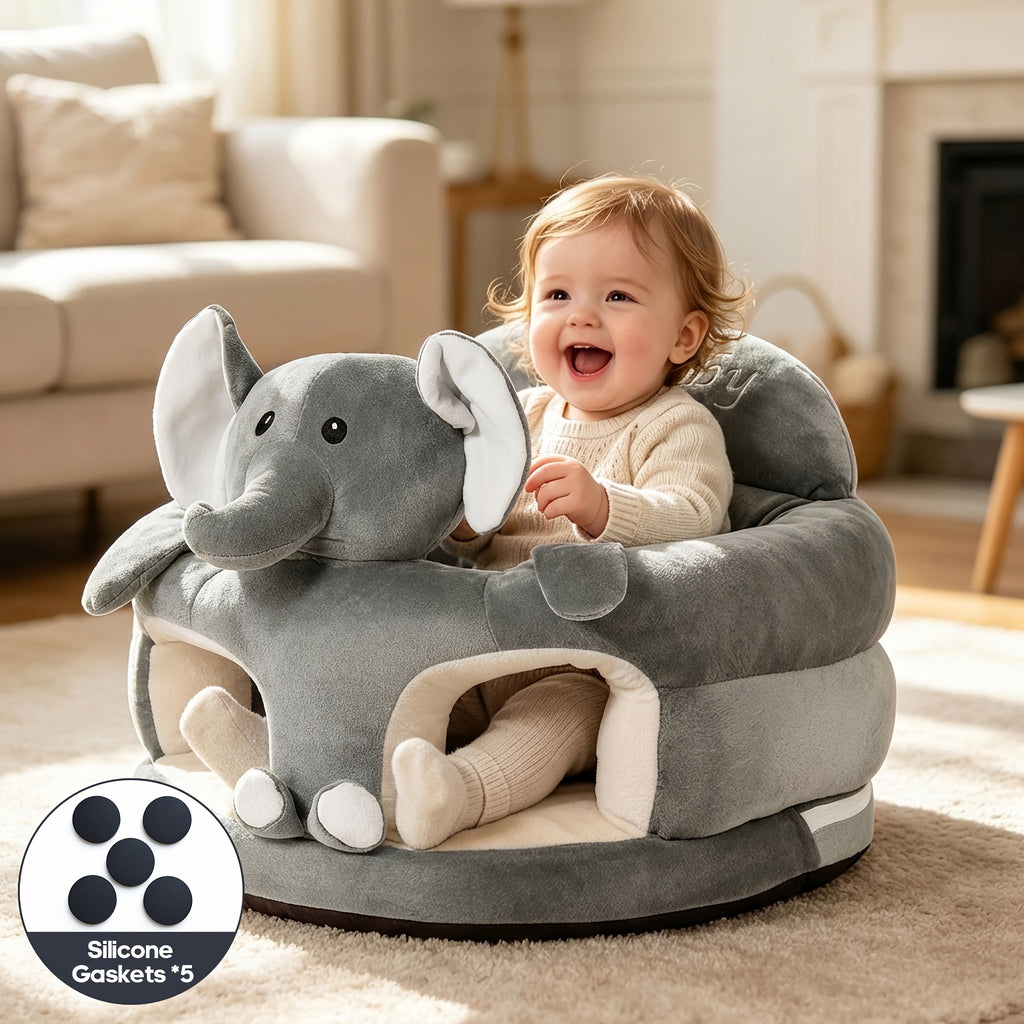 Siège d'appoint ergonomique pour bébé aspect ours/éléphant — Monptitlou