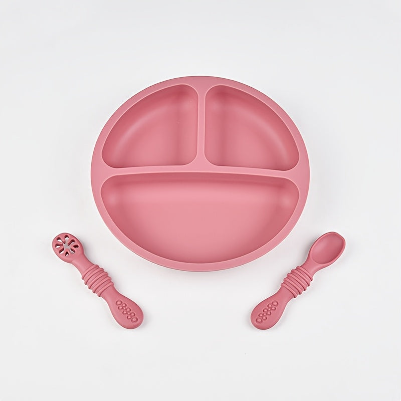 Ensemble de couverts en silicone alimentaire pour bébé — Monptitlou Image