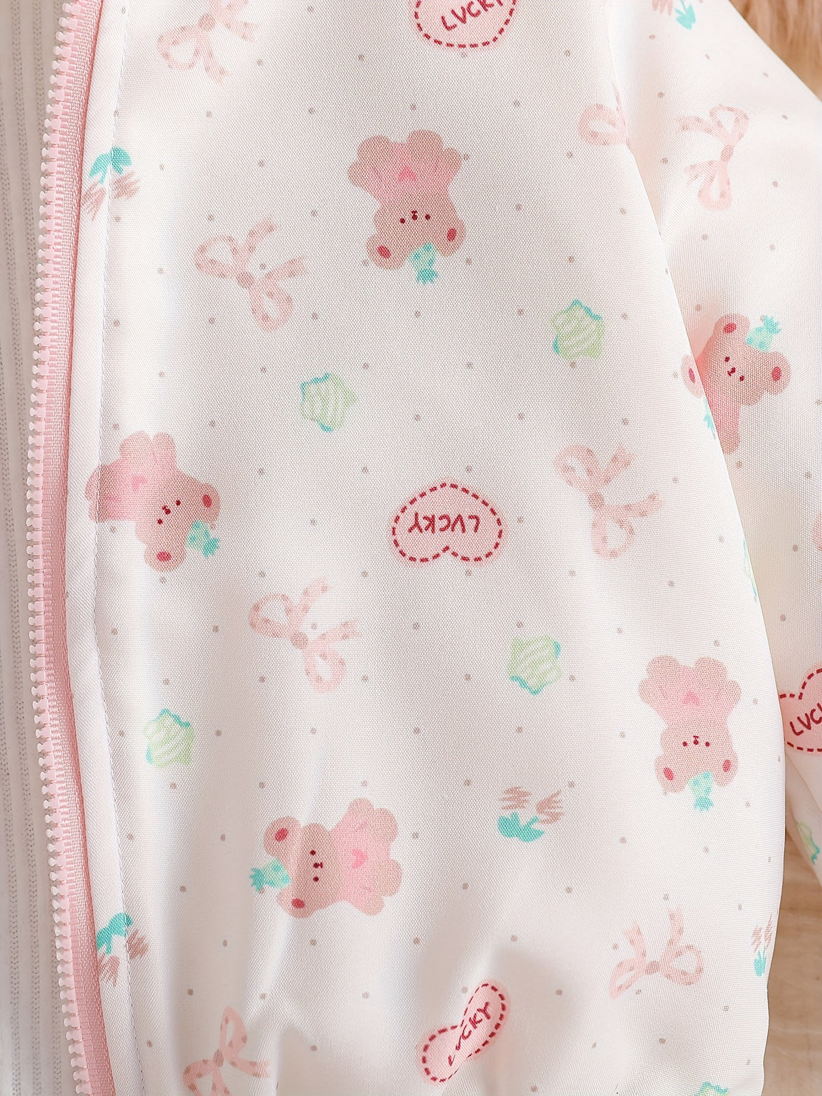 Veste à capuche zippée pour fille avec motif cartoon mignon — Monptitlou Image