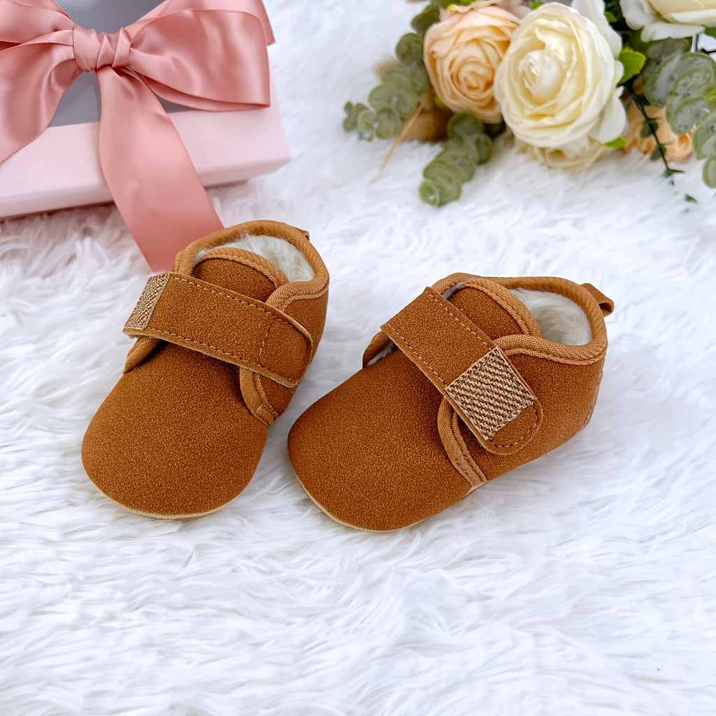 Chaussures chaudes d'hiver pour bébé doublées en polaire — Monptitlou