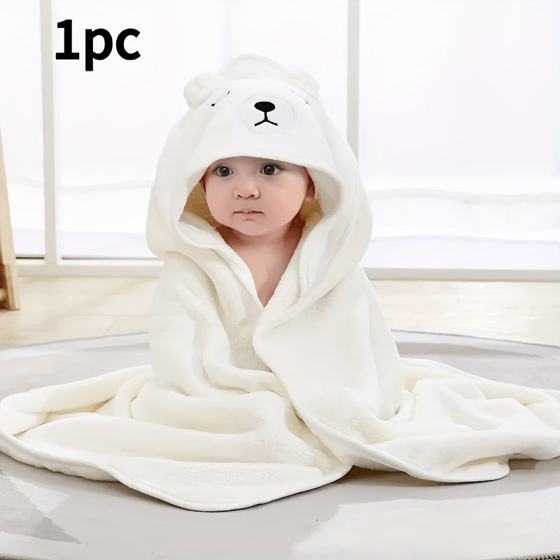 Serviette de bain à capuche pour enfants, 1 pièce/2 pièces — Monptitlou