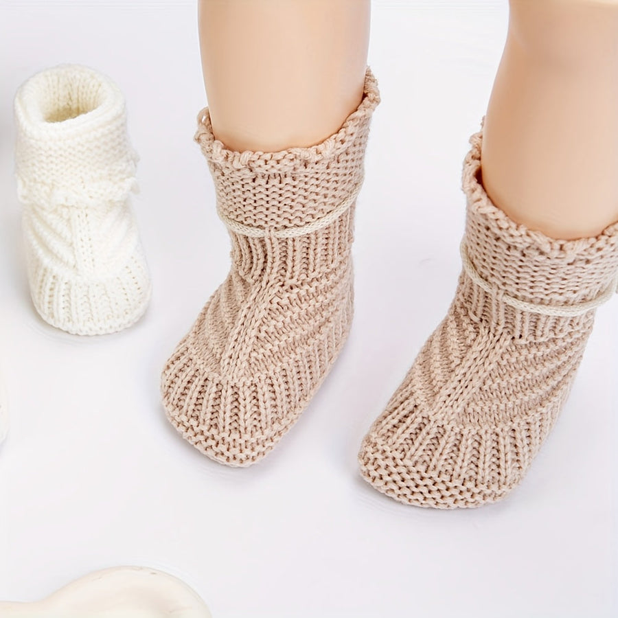 1 paire de chaussettes bébé en tricot 0-12 mois — Monptitlou