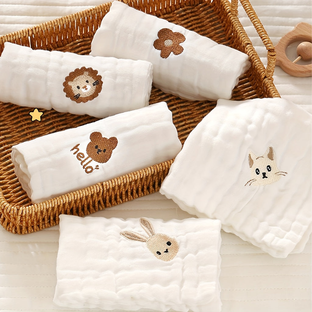 Serviettes Carrées Douces à Six Couches pour Bébés : Bavoirs — Monptitlou