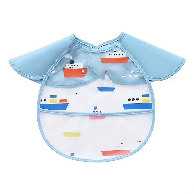 Bavoir à manches courtes, Bavoir à manches courtes pour bébé — Monptitlou