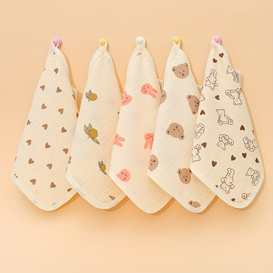 Lingettes en mousseline de coton 4 couches, douces pour bébé — Monptitlou Image