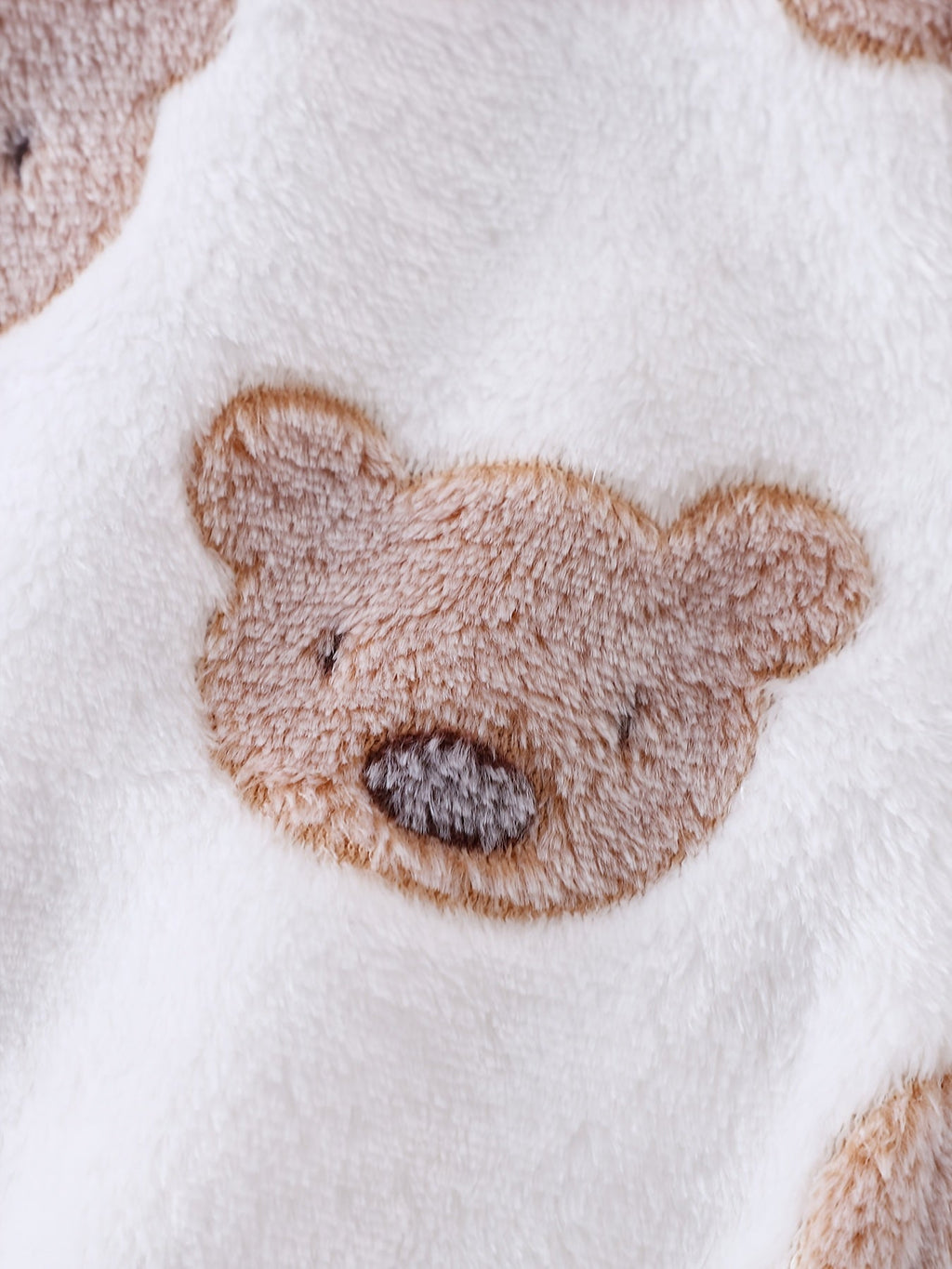 [Vêtements Noël bébé] Tenue Sherpa Ours Mignon pour Bébé Garçon, Ensemble 2 pièces Hiver Chaud en Polaire avec Capuche e
