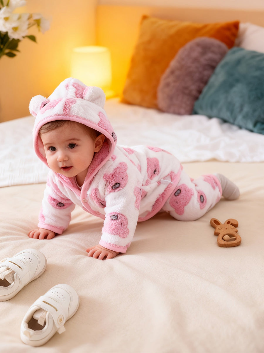 [Vêtements Noël bébé] Tenue Sherpa Ours Mignon pour Bébé Garçon — Monptitlou