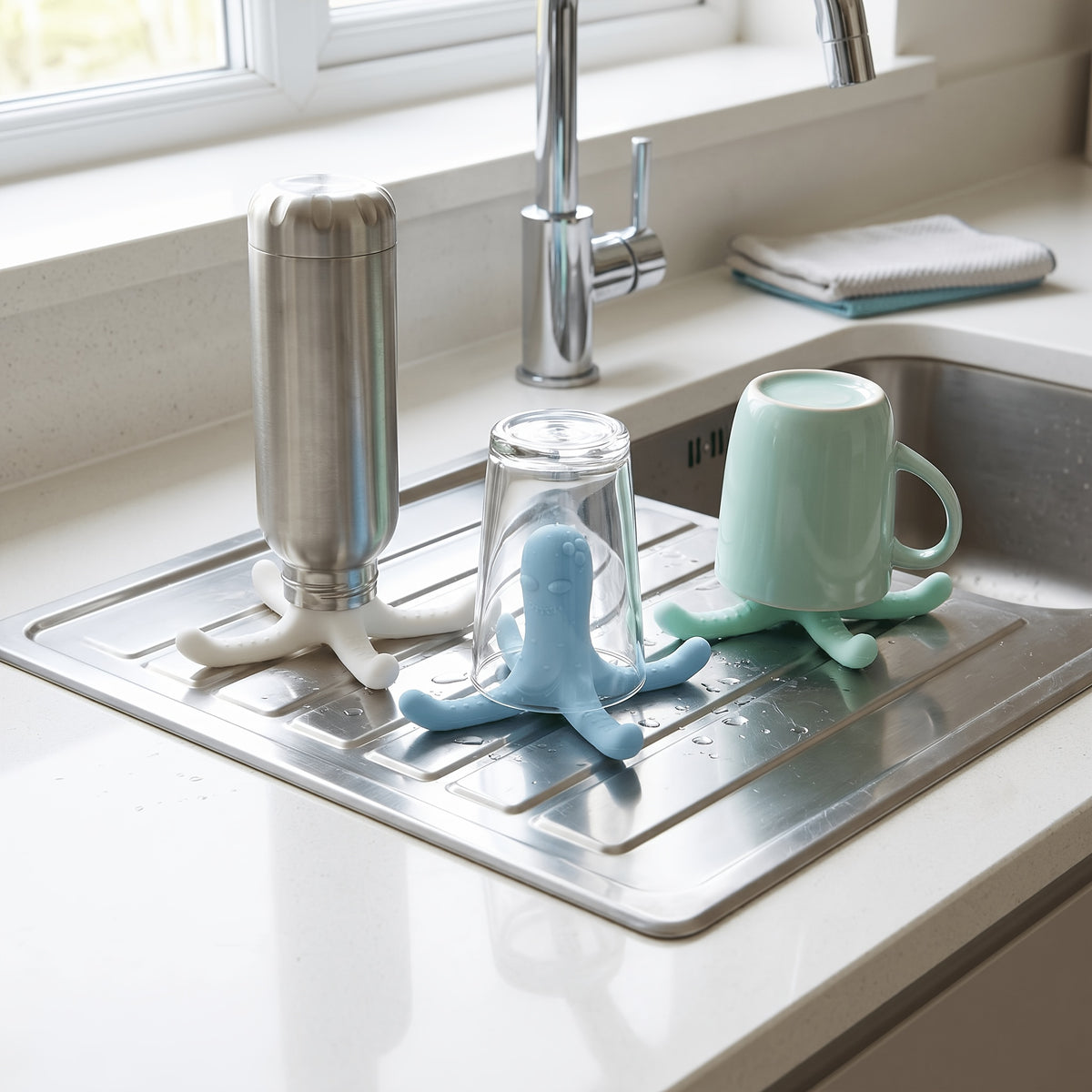 1 support de séchage indépendant pour bouteille d'eau — Monptitlou Image