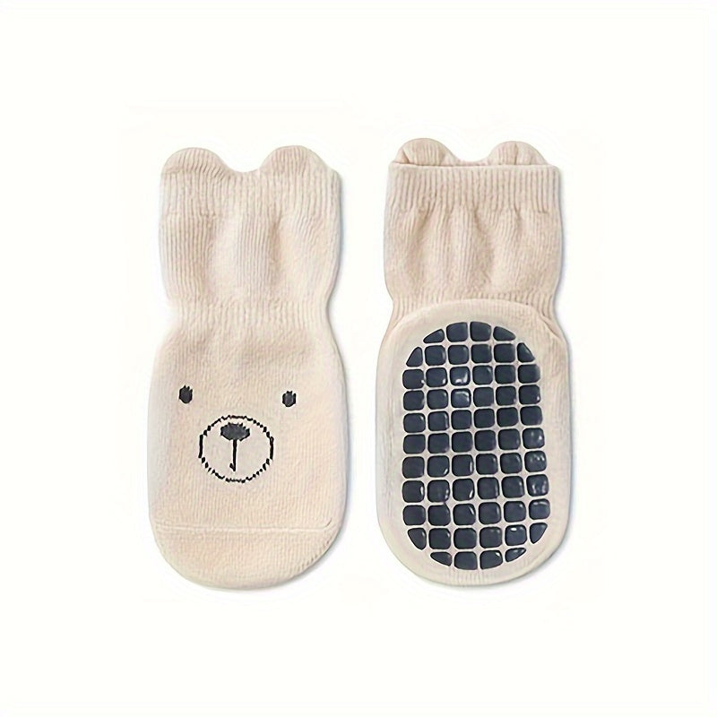 4 Paires de Chaussettes Confortables Respirantes Antidérapantes pour Bébés et Tout-Petits, Vêtements d'Automne et d'Hive