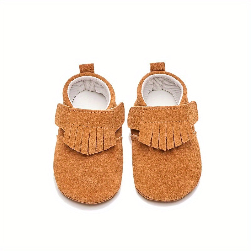 Chaussures de bébé à semelle souple en cuir véritable respirant — Monptitlou