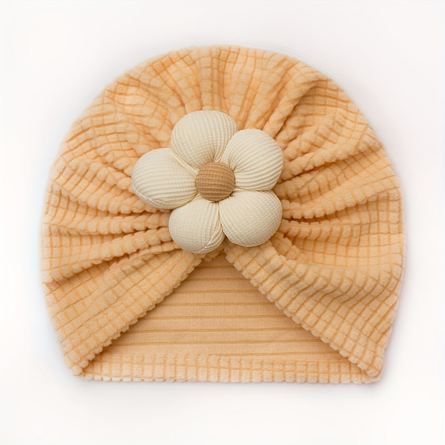 1/2/3 pièces Chapeau Turban à Rayures et Fleurs, Chaud, Confortable — Monptitlou