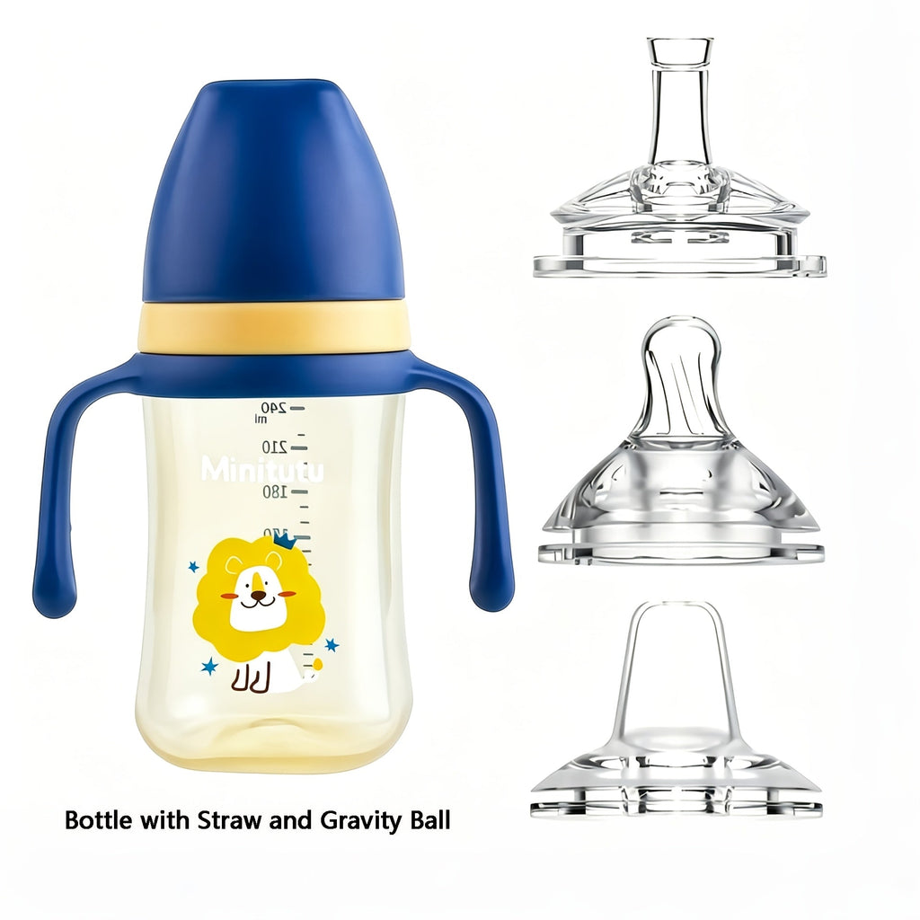 Bouteille et gobelet d’apprentissage 3 en 1 pour bébé — Monptitlou