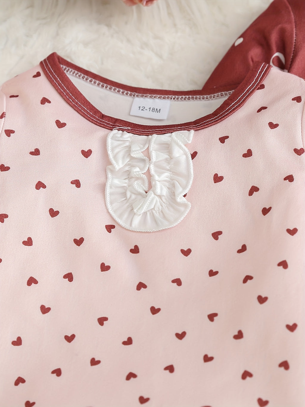 Pyjamas pour filles motif floral/cœur/nœud doux et confortable — Monptitlou