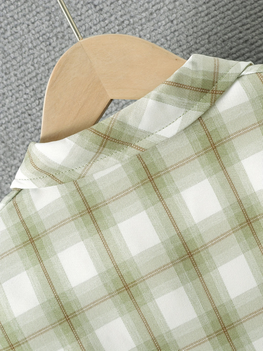 Ensemble de chemise d'été à manches courtes avec col et boutons pour — Monptitlou