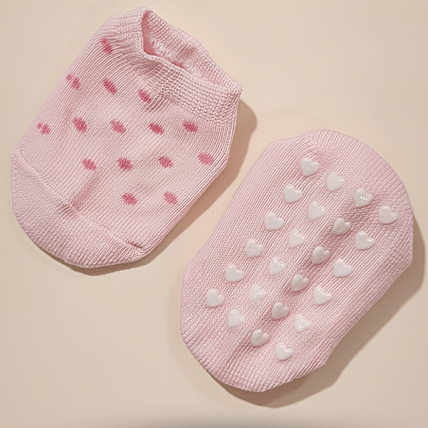 Paires de chaussettes courtes pour enfants à imprimé cœurs — Monptitlou