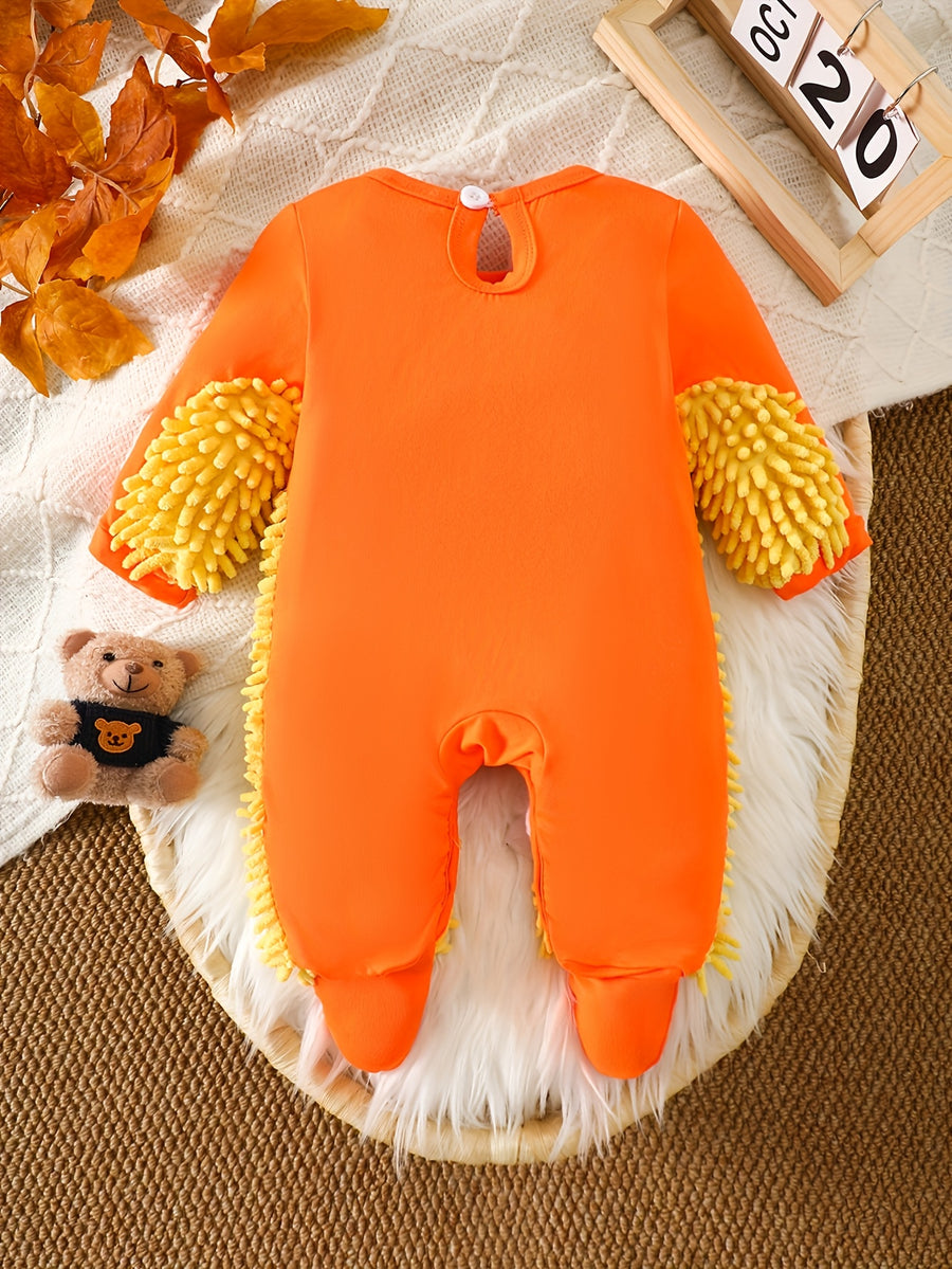 Body d'automne-hiver à manches longues pour garçons avec badge ours en — Monptitlou