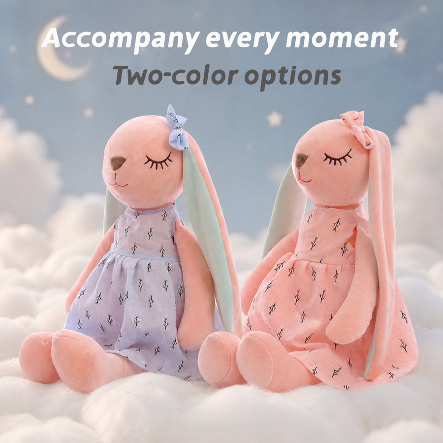 Nouvelle Poupée en Peluche Lapin à Longues Oreilles Douce et Mignonne — Monptitlou