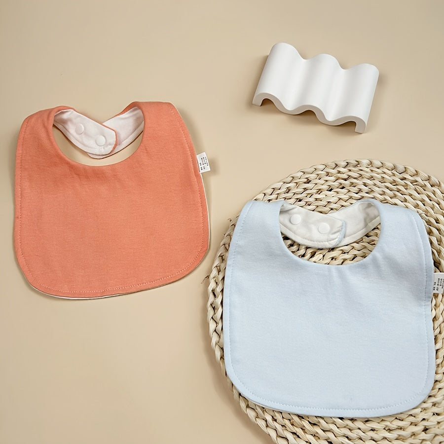 Bavoir Bébé Doux en Forme de U Réglable Bavoir Nouveau-né — Monptitlou