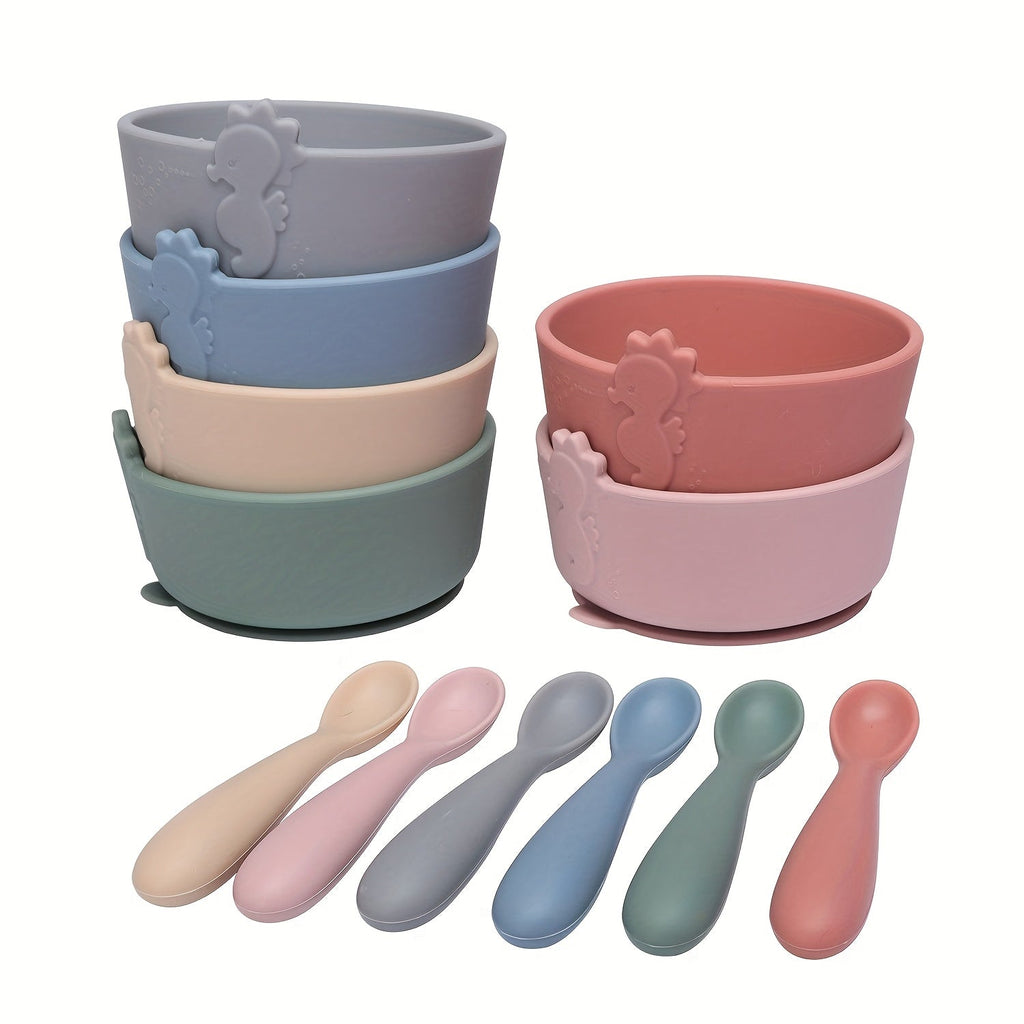 Bols bébé en silicone alimentaire — Monptitlou