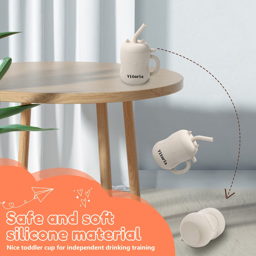 (Gatto) Tasse d'apprentissage pour tout-petits Cat — Monptitlou