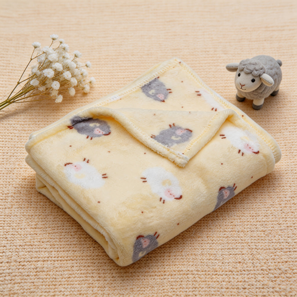 Une couverture à motif de mouton adaptée à toutes les saisons — Monptitlou