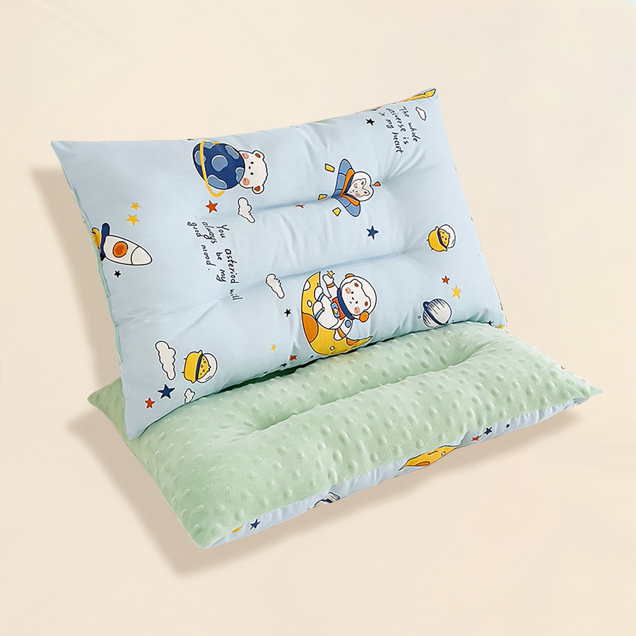 Oreiller pour nouveau-né, Oreiller en peluche double face — Monptitlou