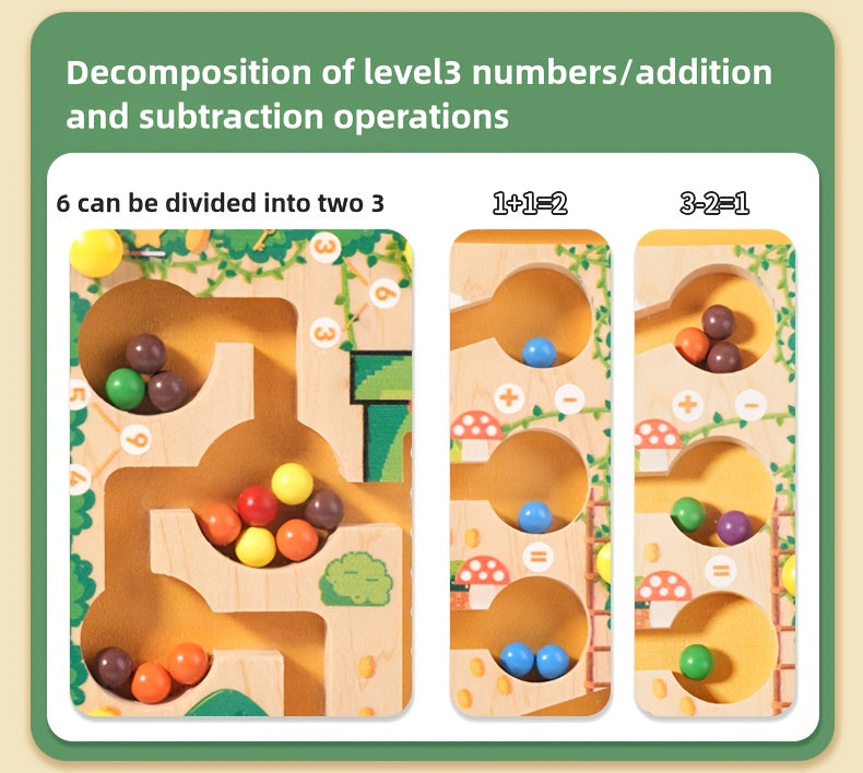 Jeu de labyrinthe magnétique amusant : tri des couleurs — Monptitlou