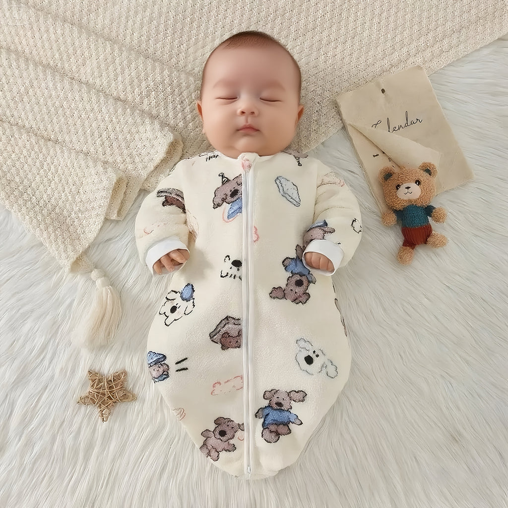 Cadeau de baptême et robe pour poupée bébé chiot Manches longues en — Monptitlou