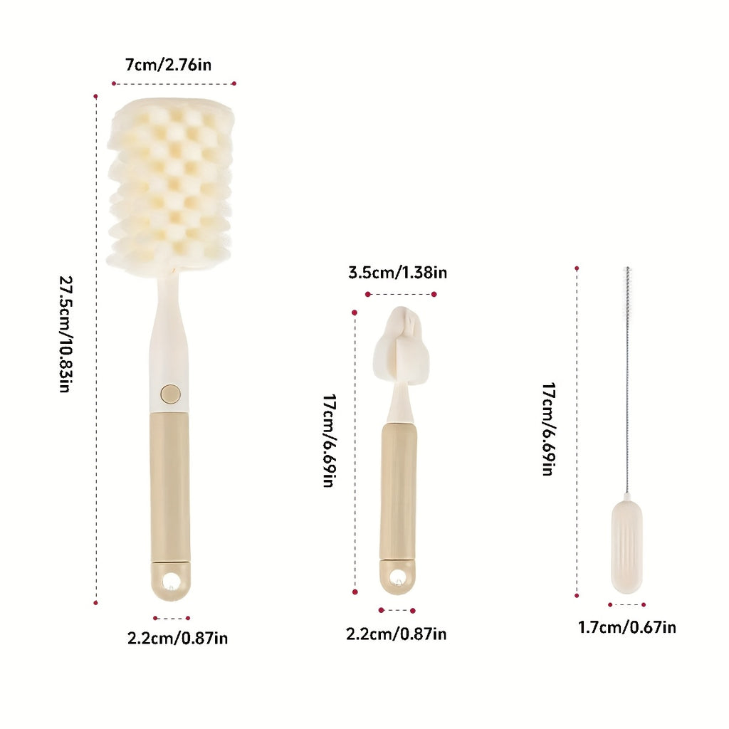 Éponge Brosse Biberon; Outil de Nettoyage Tétine et Paille; Brosse à — Monptitlou