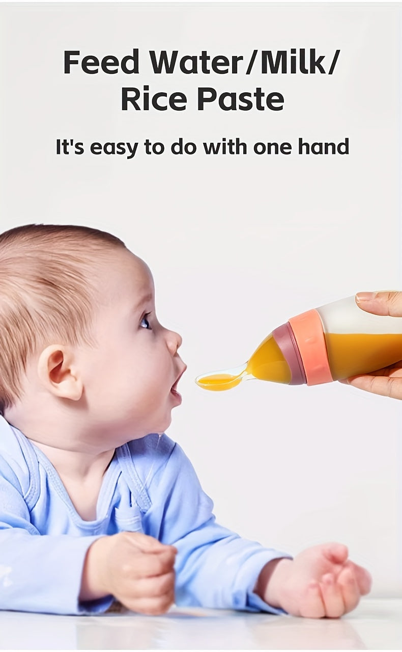 Biberon d'alimentation pour bébé en silicone liquide 100 ml/3 oz — Monptitlou
