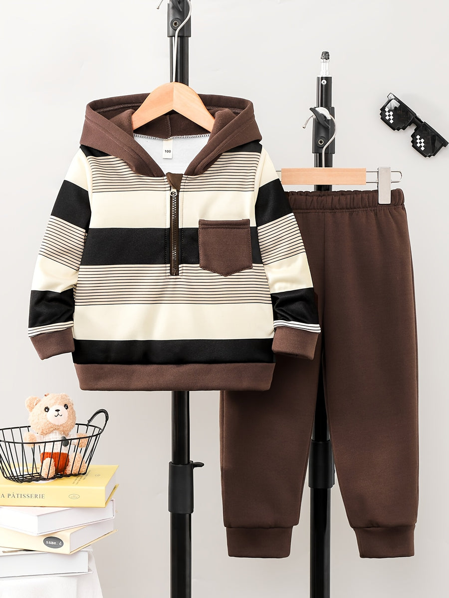 [Ensemble polaire épaissi] Ensemble pour garçons automne hiver en — Monptitlou