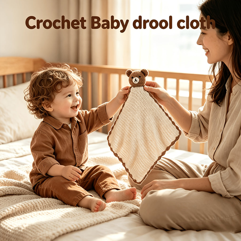 Couverture d'appoint confortable en tricot ours pour bébé — Monptitlou
