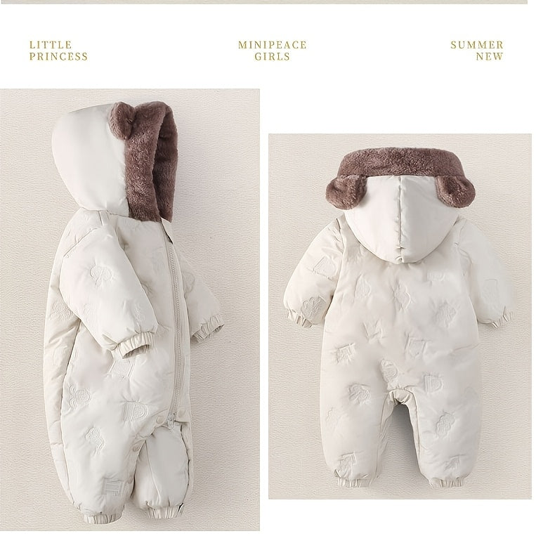 Barboteuse d'hiver pour fille — Monptitlou