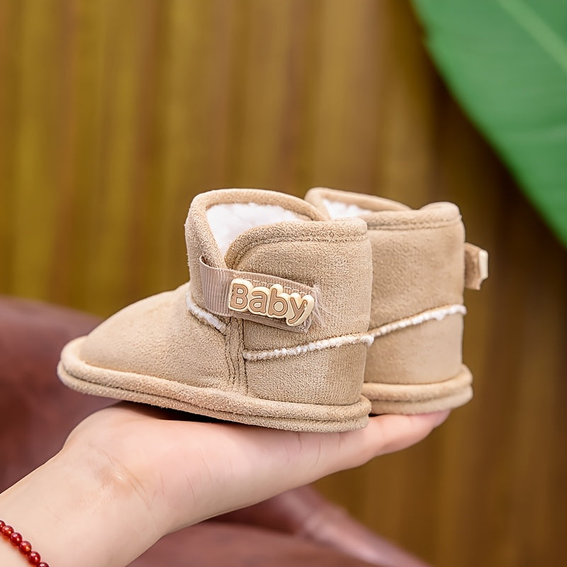 Bottes bébé hiver, chaudes et confortables, tendance, doublure polaire, adaptées intérieur et extérieur, unisexe