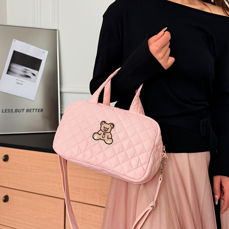 Petit sac parental style Ins, à main/à bandoulière/en bandoulière croisée, sac de maternité brodé à la mode, sac à lange