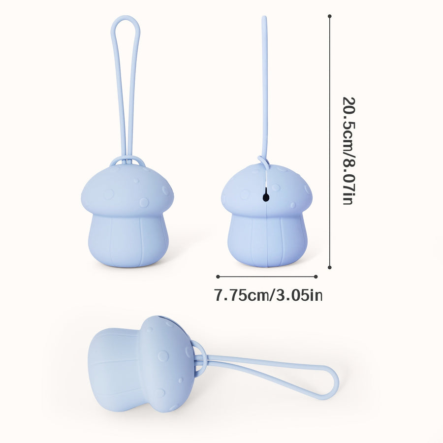 1pc Sac de Rangement Suspendu pour Poussette, Sac de Rangement pour Sucette en Silicone Champignon, Protecteur de Sucett