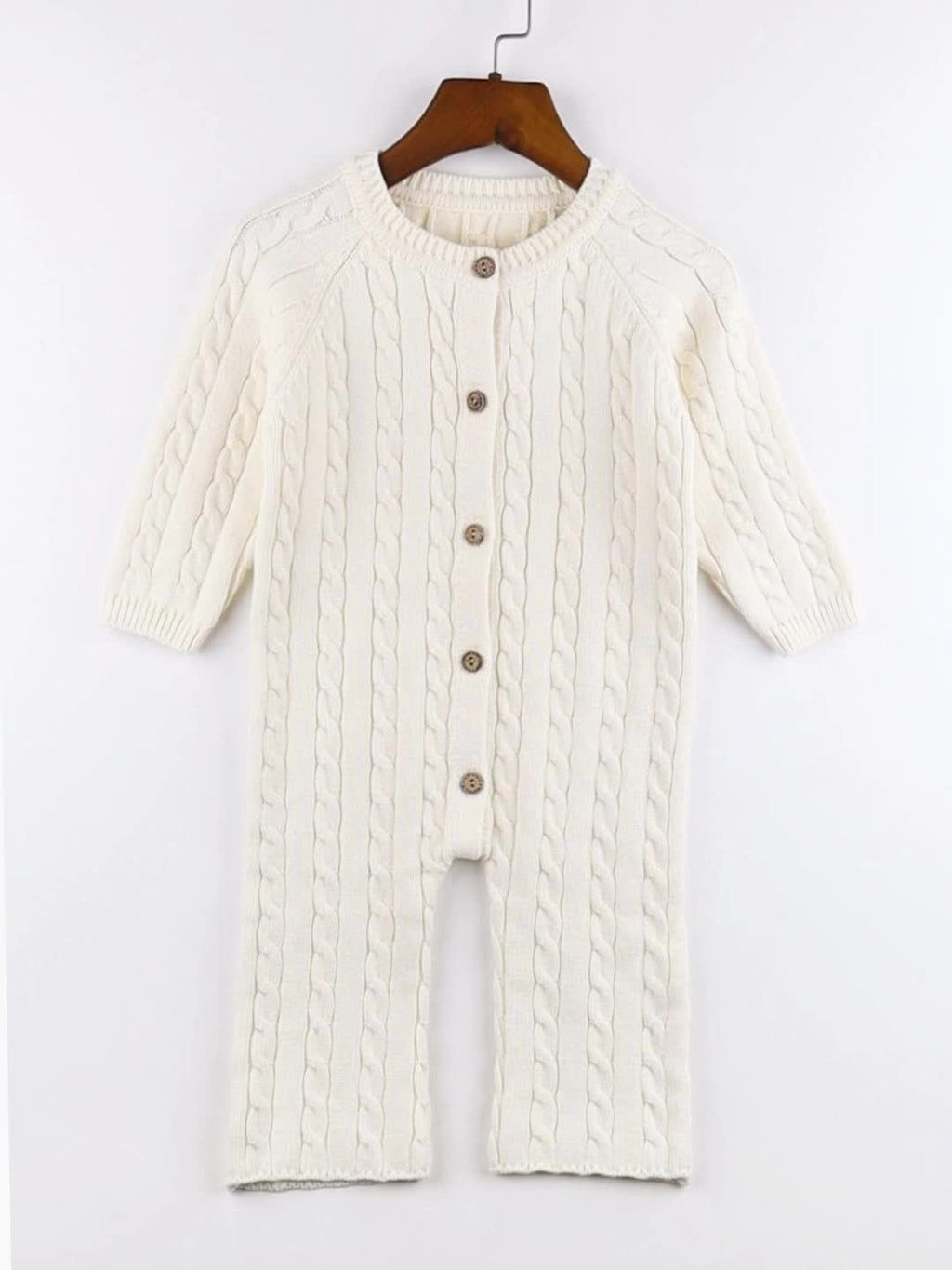 Pull Tricoté Pur Automne Hiver Bébé, Vêtements Une Pièce Garçons et Filles, Pantalons Longs Boucles de Pâte Frite, pour 
