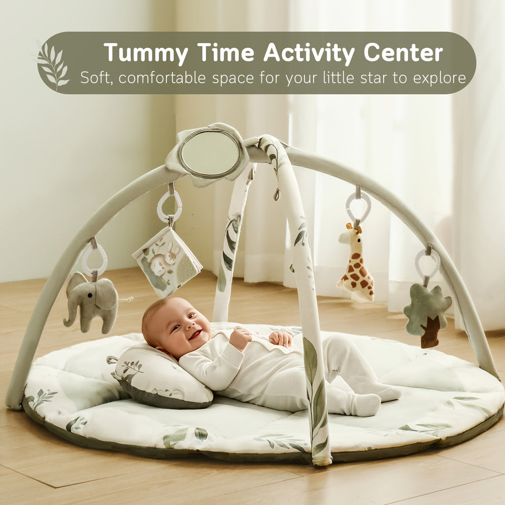 Tapis d'éveil pour bébé, tapis de jeu, tapis pour le ventre — Monptitlou