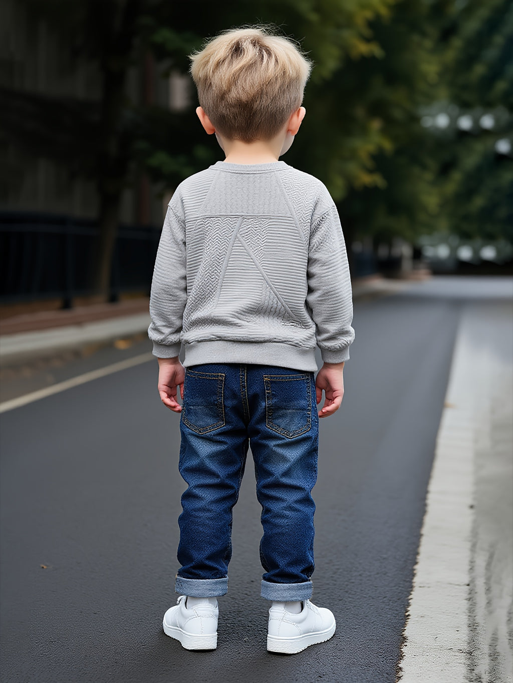 Ensemble sweat à capuche et jean pour garçon, 2 pièces — Monptitlou