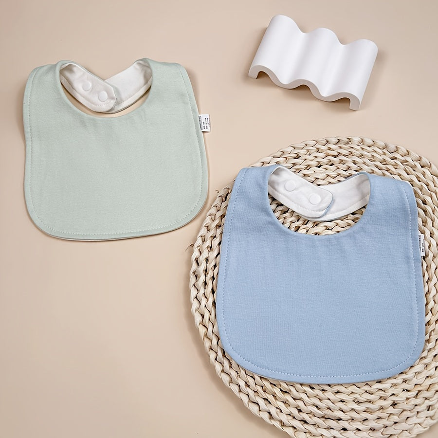 Bavoir Bébé Doux en Forme de U Réglable Bavoir Nouveau-né — Monptitlou