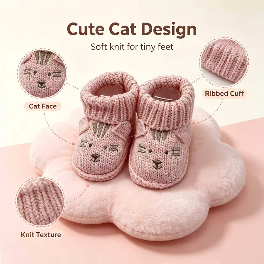 1 Paire de Chaussures de Bébé Tricotées à la Main — Monptitlou