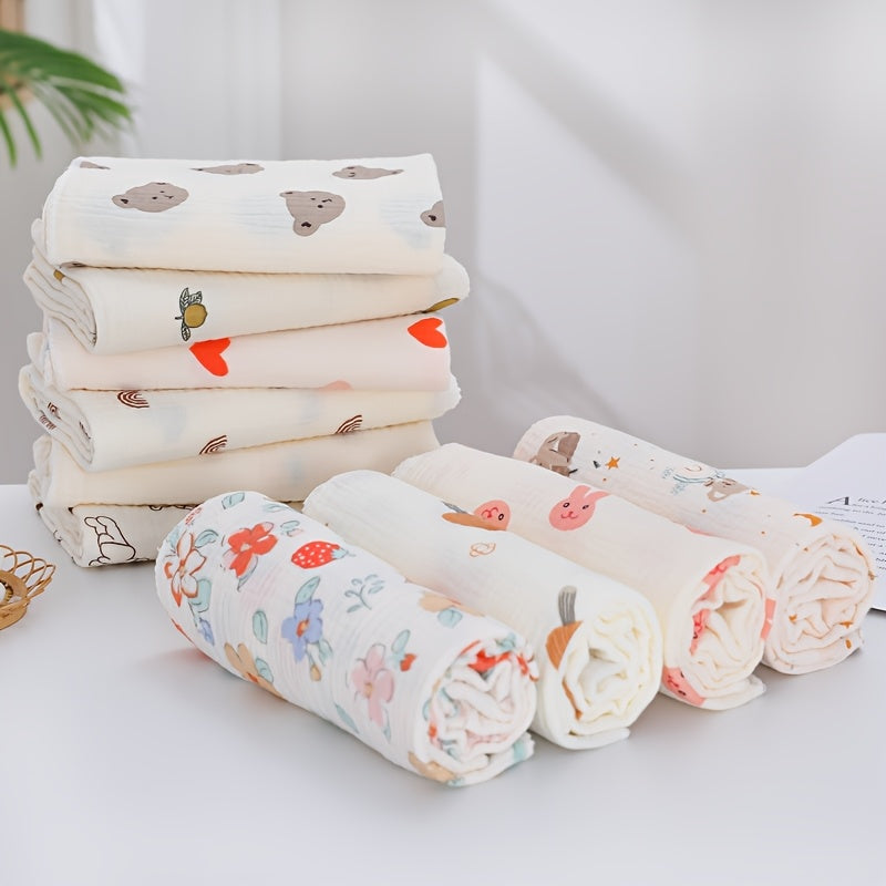 Lot de 2 langes bébé en double gaze absorbante