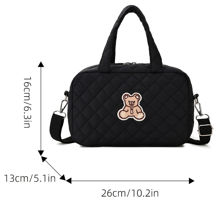 Petit sac parental style Ins, à main/à bandoulière/en bandoulière croisée, sac de maternité brodé à la mode, sac à lange