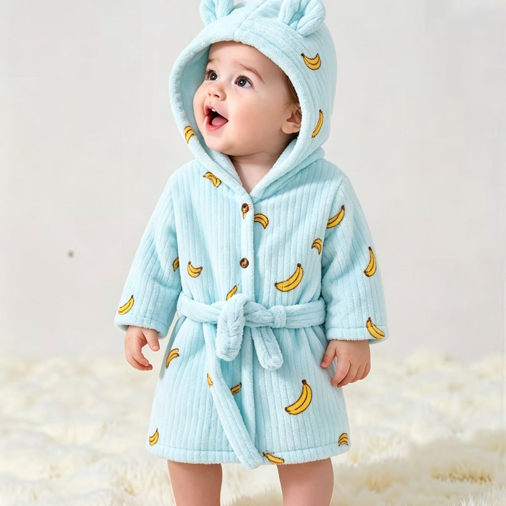 Nouveau Peignoir à Capuche en Flanelle pour Enfants Automne-Hiver — Monptitlou