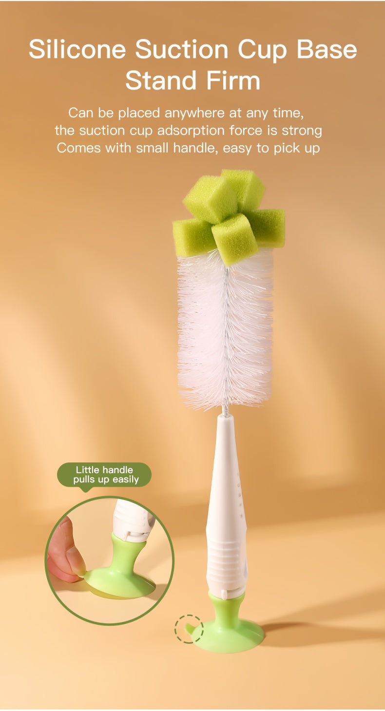 Nylon Éponge Brosse Avec Ventouse — Monptitlou
